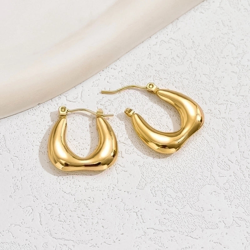 Chunky U-Shaped Hoops