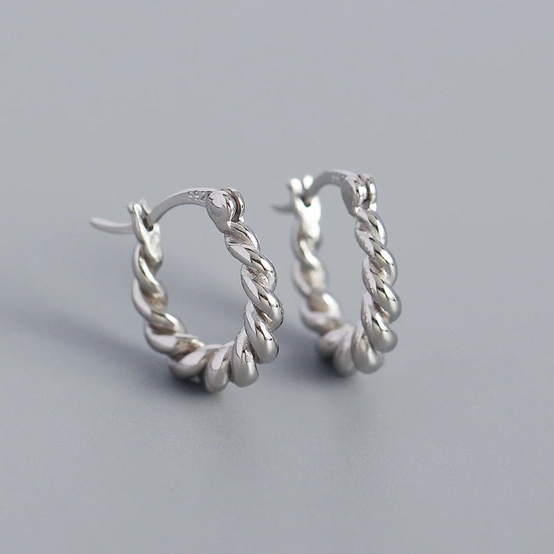 Twisted Charm Mini Hoops