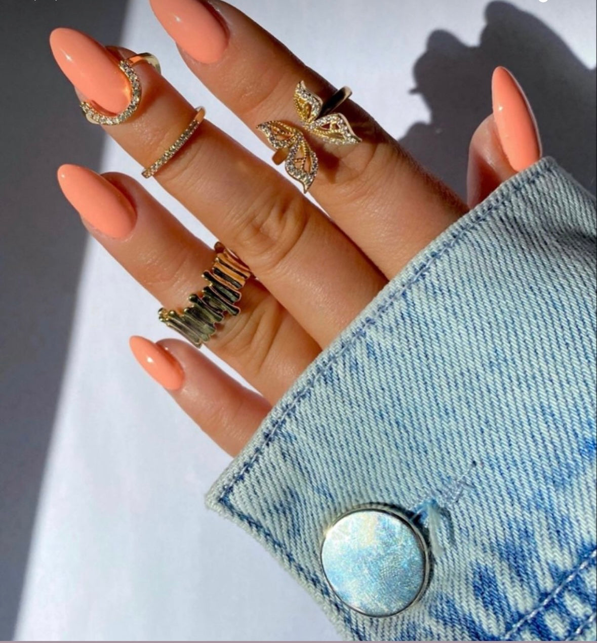 Celestial Clasp Nail Ring
