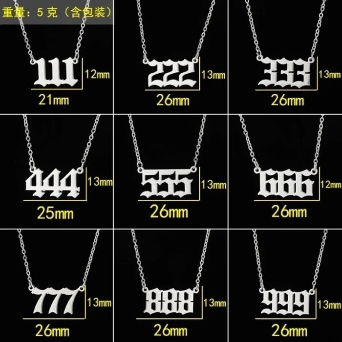 Angel Number Necklace