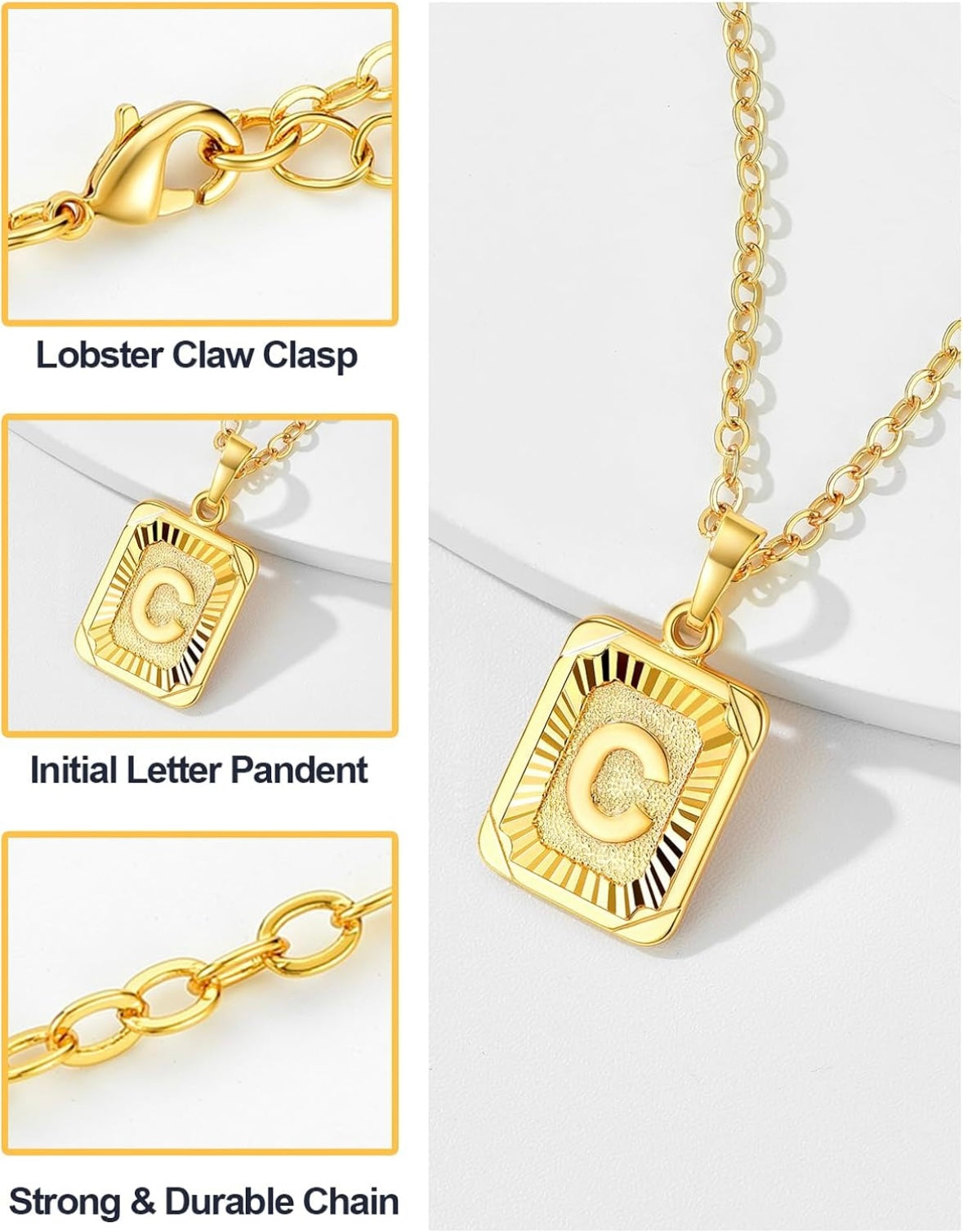 C & C Initial Necklace