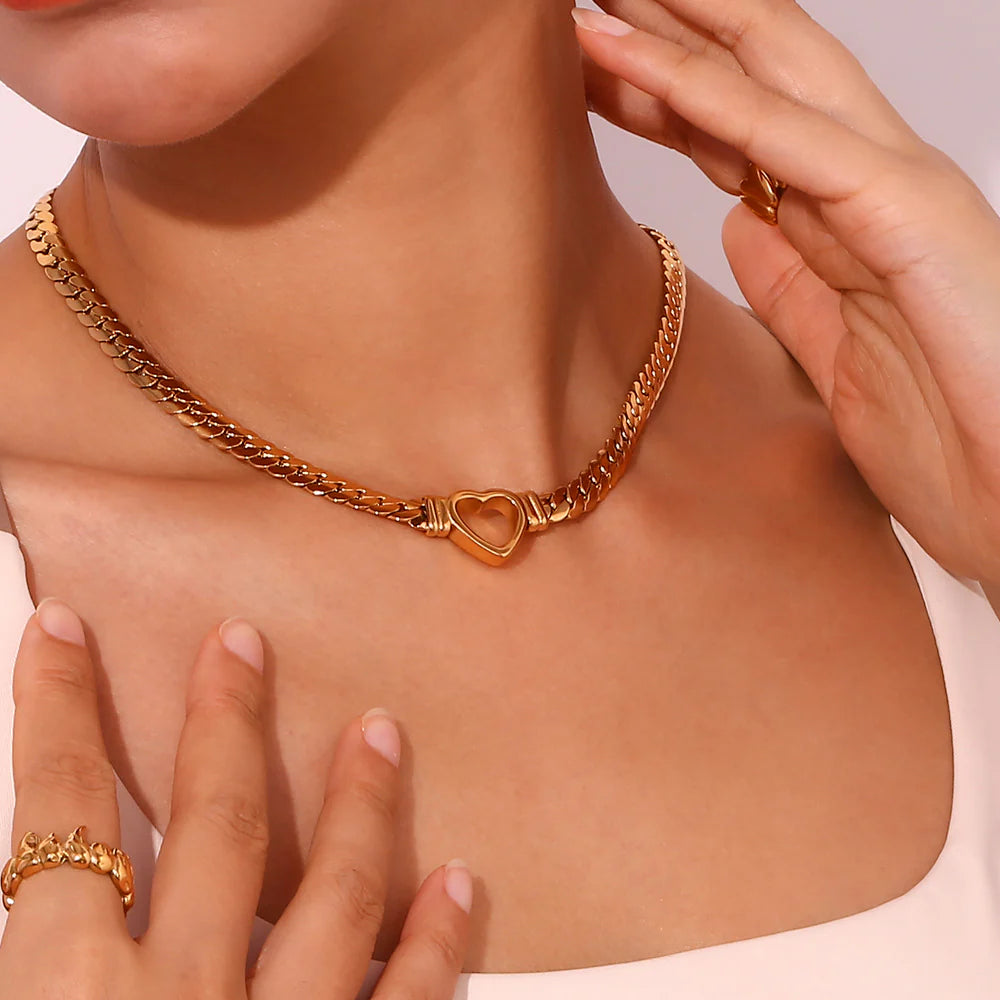 Heartlock Chain Choker